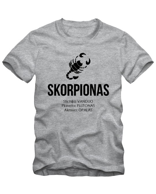 Skorpionų stichija planeta Akmuo